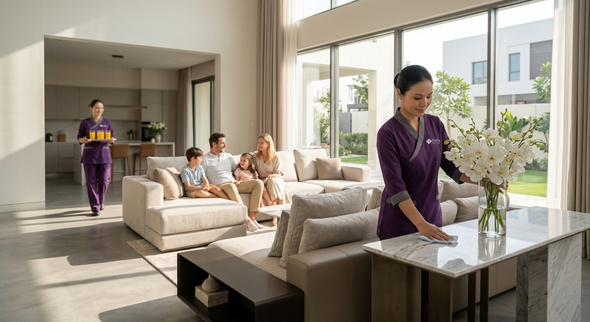 Two maid visas in Dubai supporting a family household