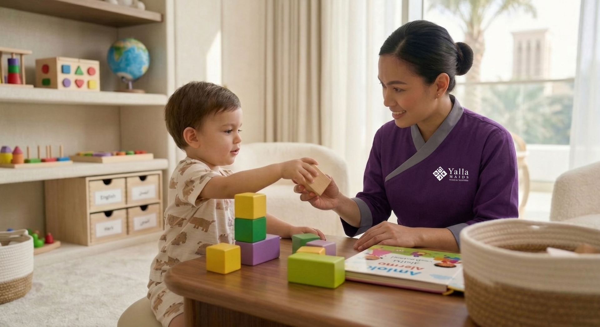 nanny visa Dubai online process without government visit including application, medical test and Emirates ID steps